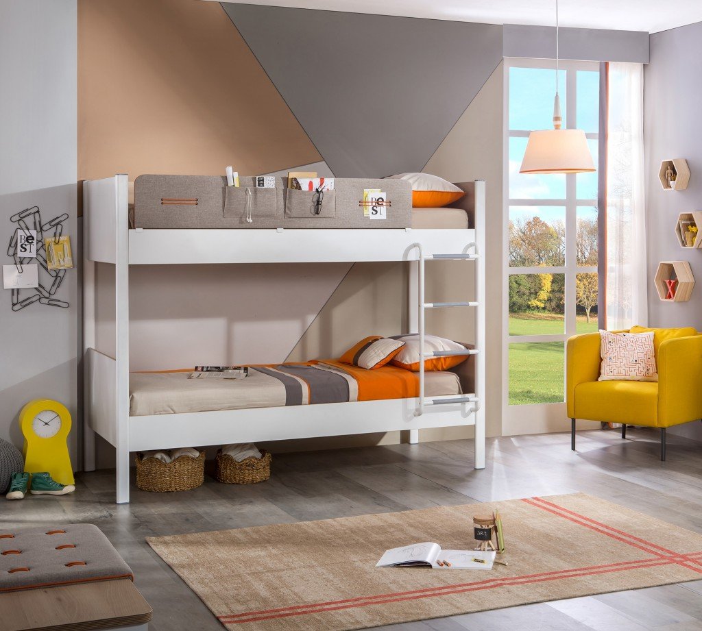 Детская двухъярусная кровать белая 100х190 см Dynamic CILEK DYNAMIC 00-3832153 Белый Santreyd  - Вид №1