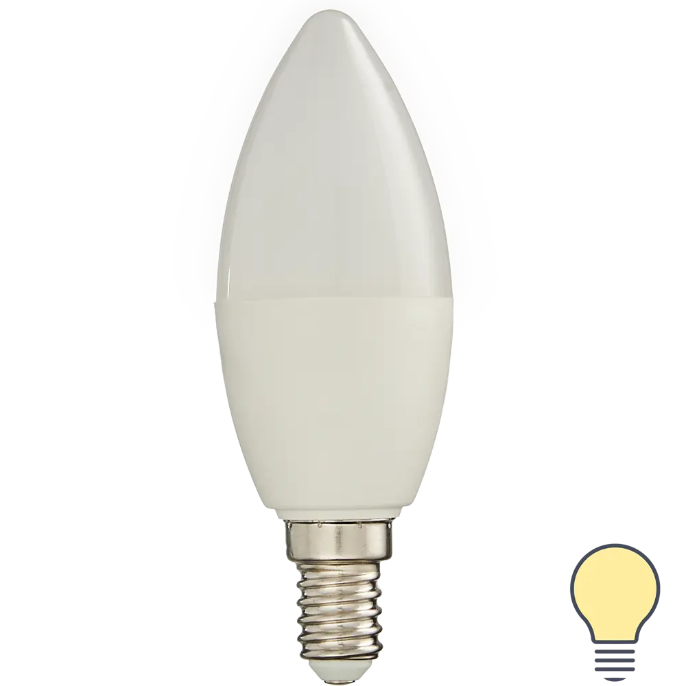 Лампа умная светодиодная Wi-Fi Osram Smart Plus E14 220-240 В 5 Вт свеча матовая 470 лм теплый белый свет 89143908 STLM-2058493 LEDVANCE 