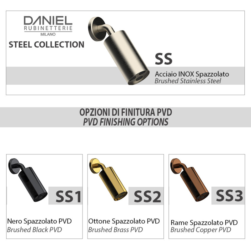 SSA578LPCA Настенная душевая лейка DANIEL RUBINETTERIE Wellness - Вид №1