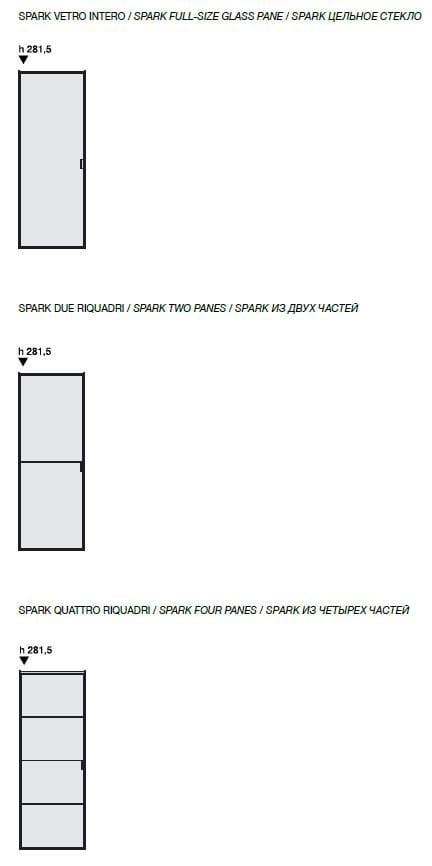 Раздвижные стеклянные двери для шкафов Longhi Aluminiun Chic-Doors ARCH-00138050 - Вид №2