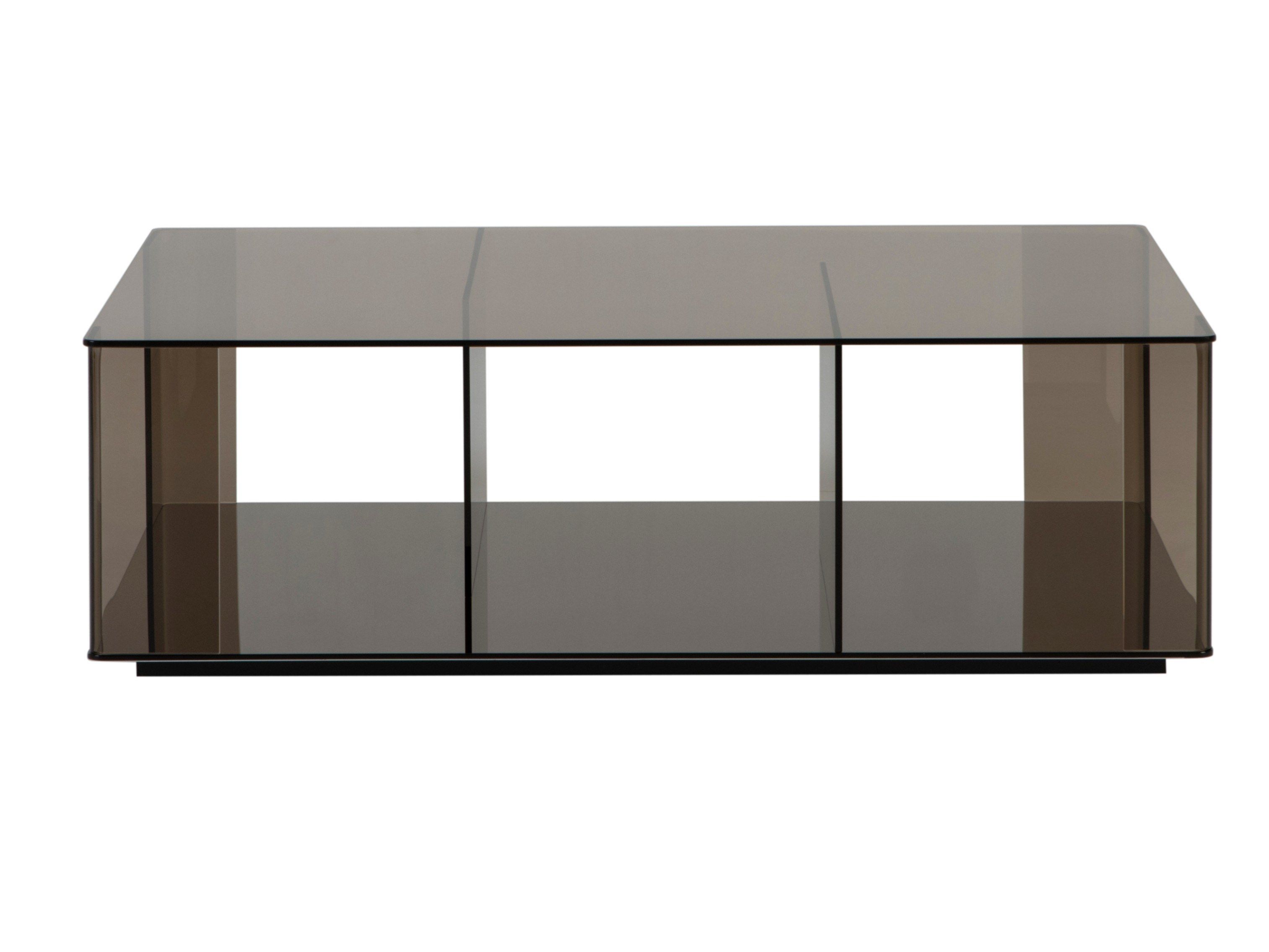 Низкий прямоугольный стеклянный журнальный столик Tonin Casa DEDALO ARCH-00130517 - Вид №1