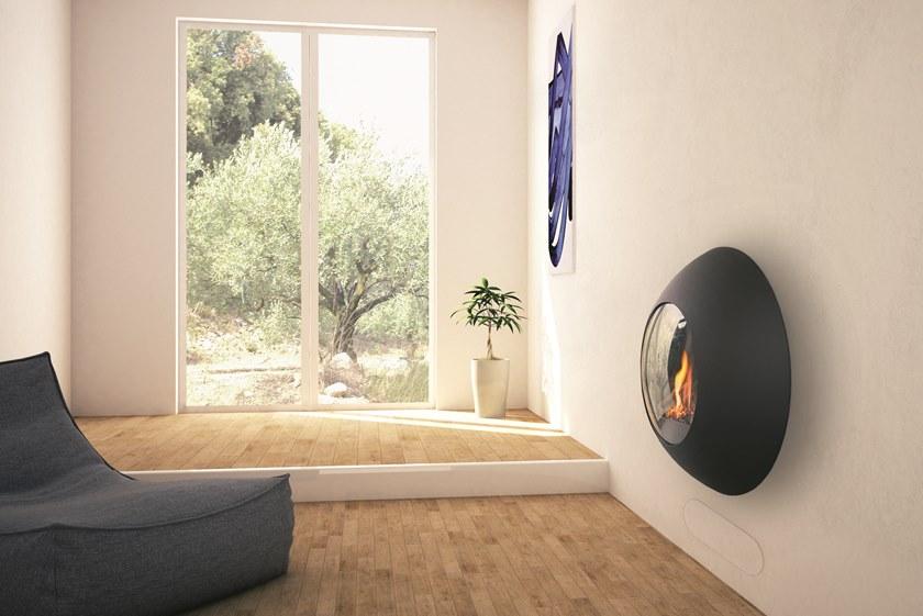 Focus creation Настенный газовый камин с панорамным остеклением sun-id-1494511 - Вид №2