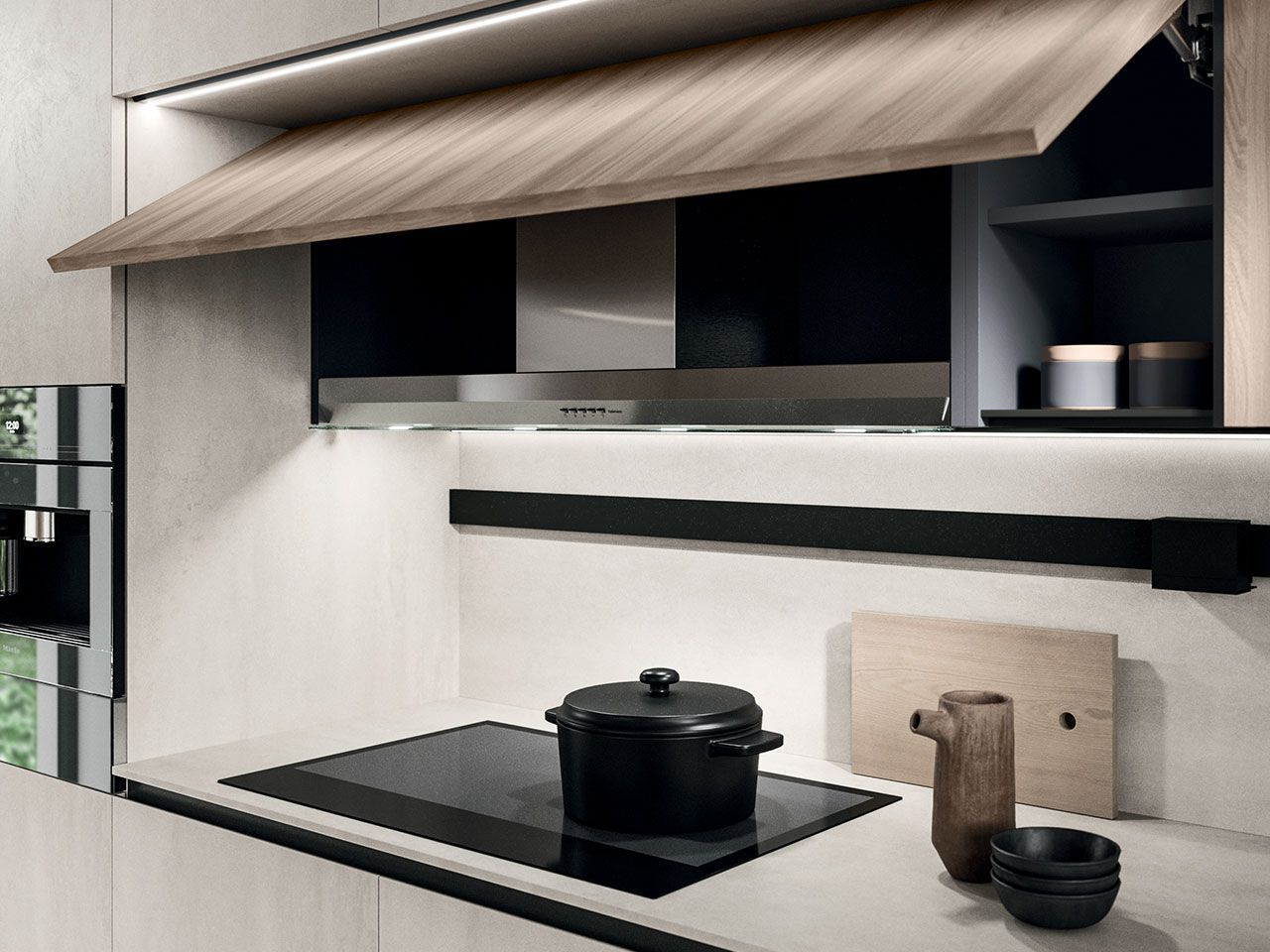 Линейная кухня без ручек Arrital Ak_Project ARCH-00072154 - Вид №8