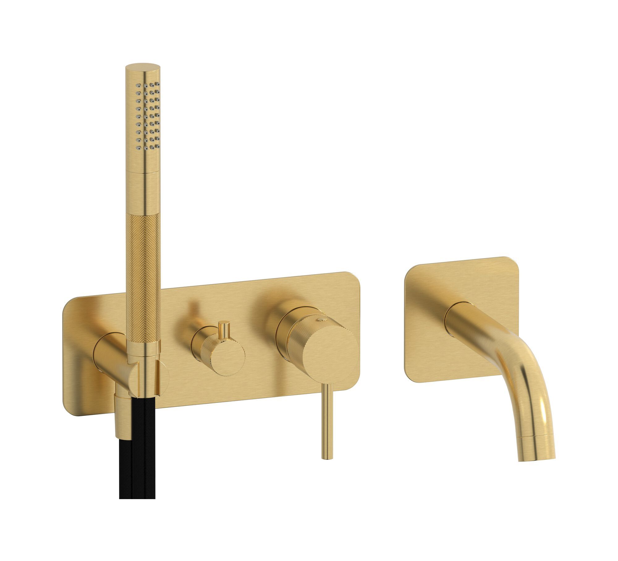 Однорычажный смеситель для душа с 4 отверстиями и ручным душем IB промышленность ARCH-00124558 - Вид №9