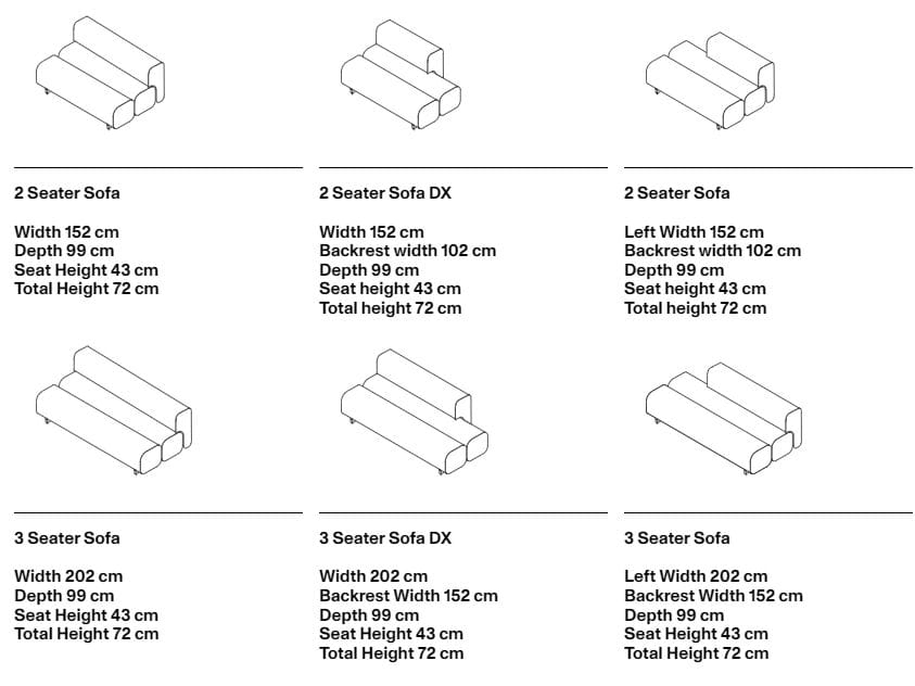 Съемный диван из ткани Desalto Unlimited ARCH-00107477 - Вид №9