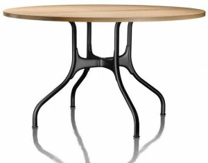 Magis Круглый обеденный стол из алюминия и дерева Milà