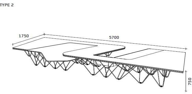 Prooff Несколько рабочих станций в hpl для открытого пространства  005.02  - Вид №2