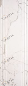 Infinity  400x1200 Wall Line Decor White Glossy Santreyd 733