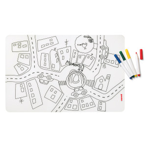 22609452 Набор из коврика-раскраски и 4 маркеров bimbi Guzzini