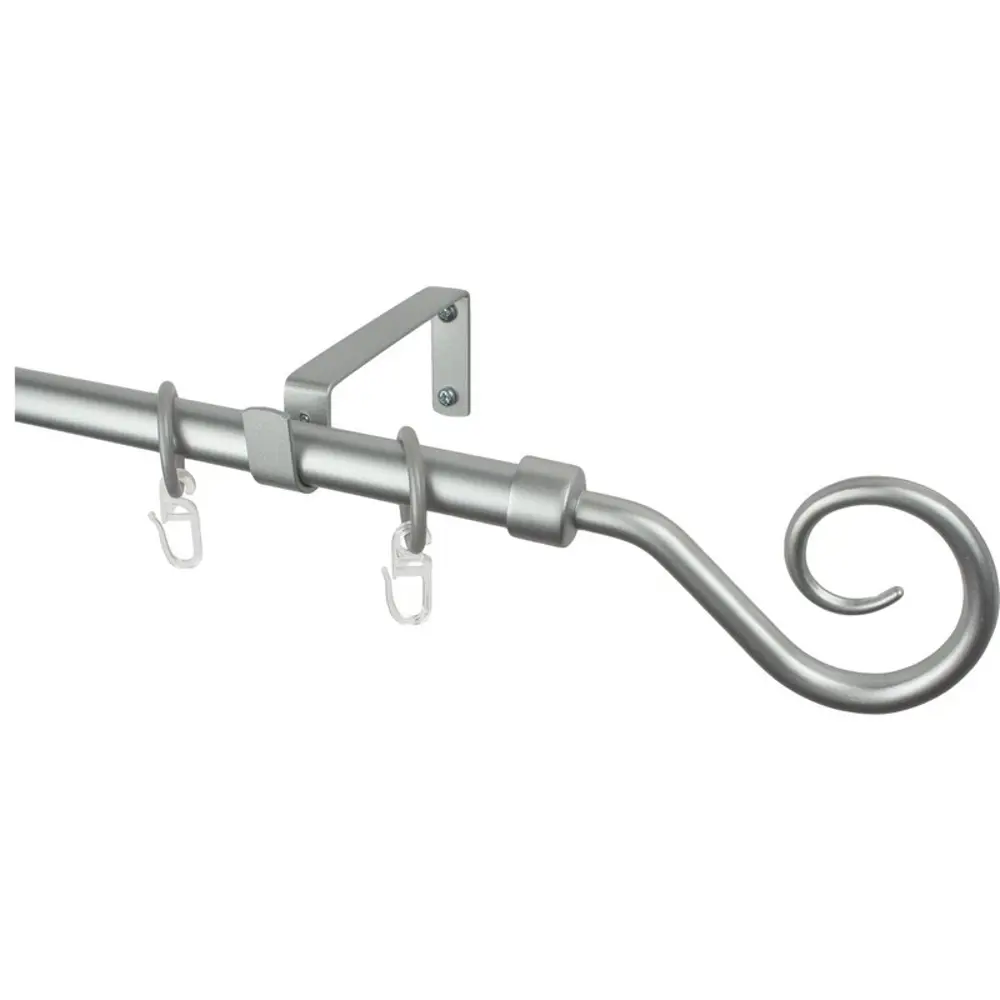 Карниз однорядный Easy «Крючок» 280 см цвет серебро 15251312 STLM-2084522 ARTTEX 