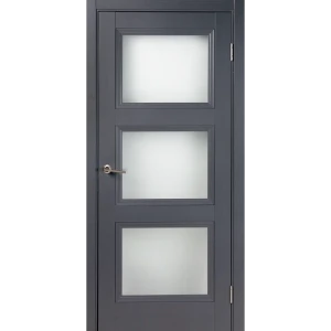 Комплект двери трилло со стеклом 70x200 см Hardflex цвет грей легно без доборов 89432065 STLM-2027006