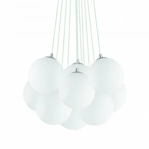 Подвесная люстра Ideal Lux Mapa Bianco SP22 белая IDEAL LUX ДИЗАЙНЕРСКИЕ, MAPA, ШАР 109267 Белый