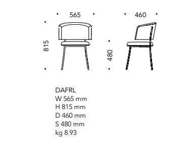 Мягкий стул из ткани Mobboli Daily ARCH-00094229 - Вид №9