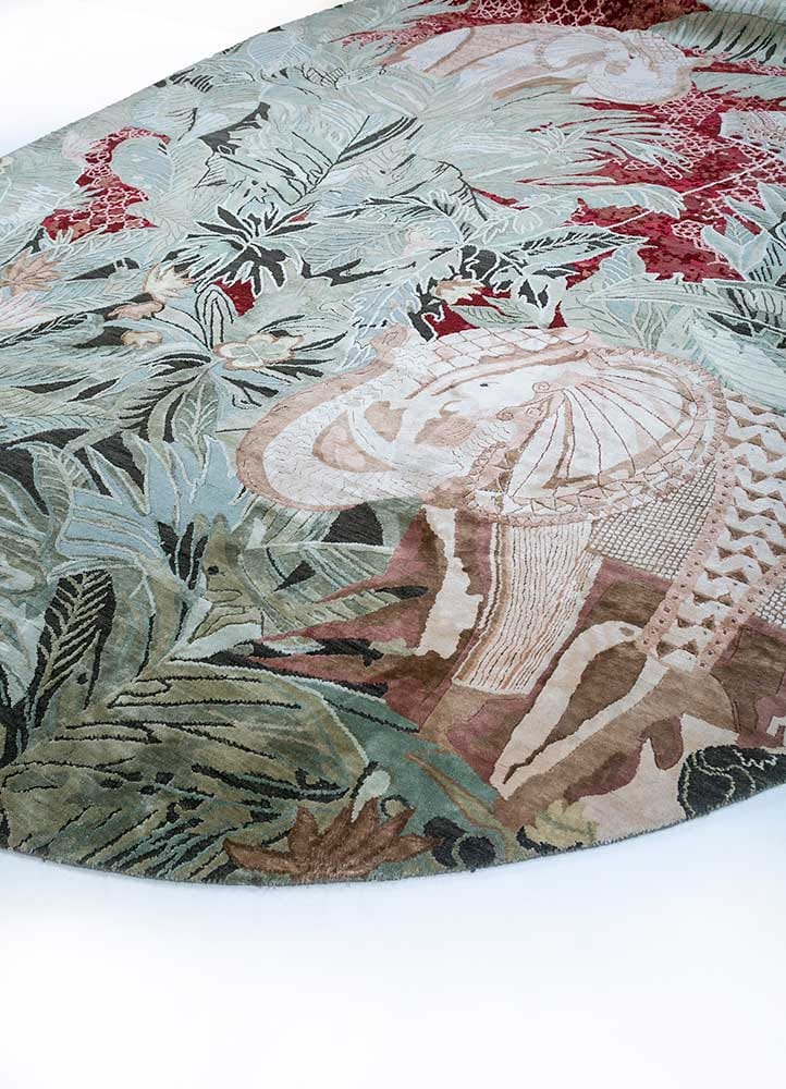 Овальный шерстяной ковер ручной работы Jaipur Rugs Inde Rose - Переплетение природы и наследия ARCH-00027088 - Вид №3
