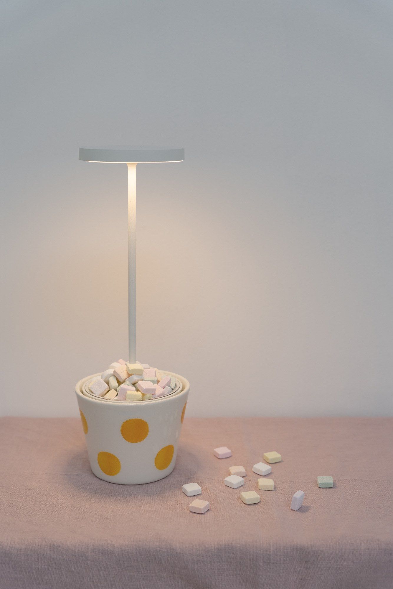 Алюминиевая аккумуляторная батарея настольная лампа Zafferano Poldina ARCH-00059520 - Вид №10