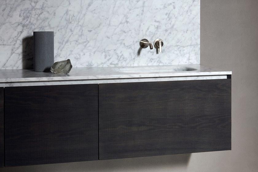 INBANI Тумба под умывальник из дерева с зеркальными дверцами Strato sun-id-1474501 - Вид №2