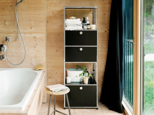 Стальная секционная настенная Книжная полка с ящиками