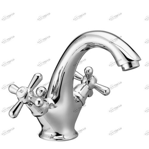 10032 Монокомандный смеситель для раковины с автоматическим донным клапаном EFFEPI RUBINETTERIE Erice 