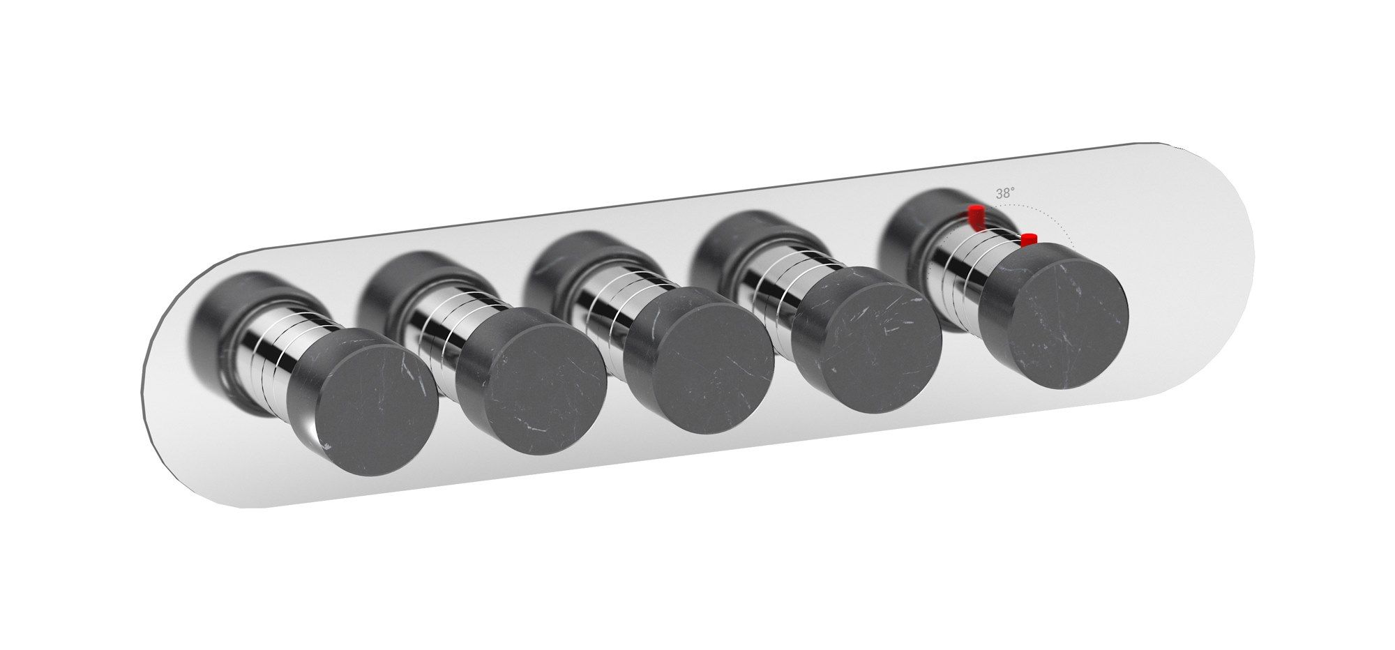 Термостатический смеситель для душа с 5 отверстиями IB Aqua ARCH-00121397 - Вид №5