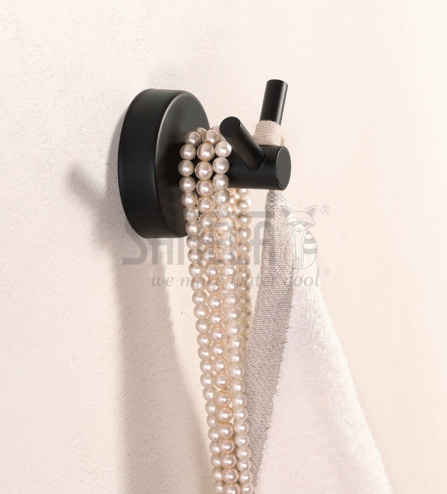 62011 Нержавеющая двойная вешалка, черная матовая поверхность SANELA  - Вид №1