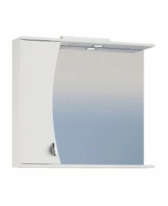 Зеркало Faina 800 new левый, со спотом800⨉150⨉700 мм белый