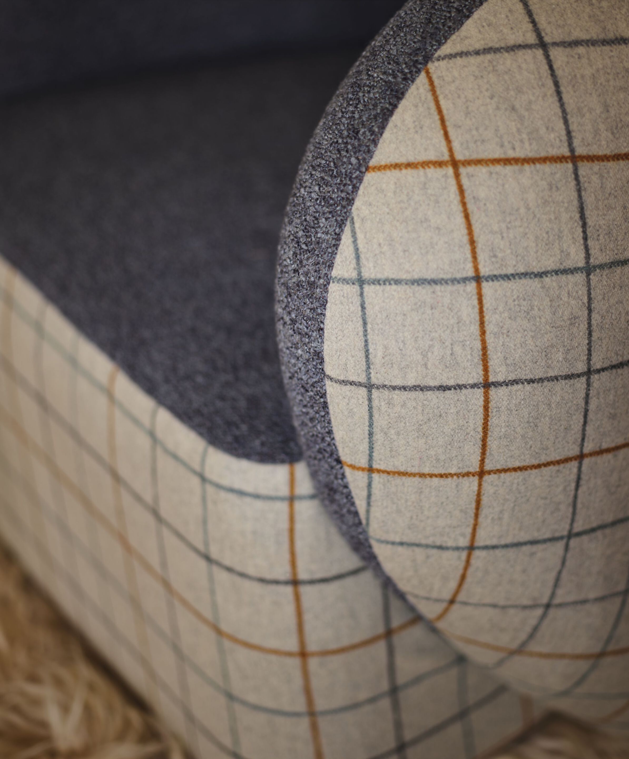 Шерстяная клетчатая ткань Casamance Vanoise ARCH-00001098