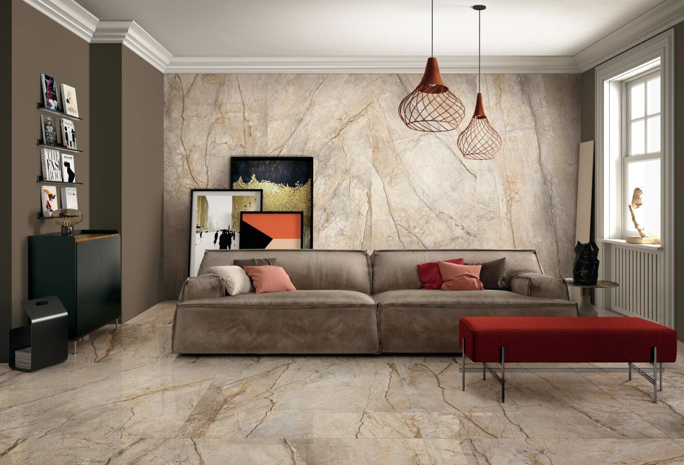 Пол / напольное покрытие из керамогранита с мраморным эффектом Imola THE ROOM ARCH-00073362 - Вид №57