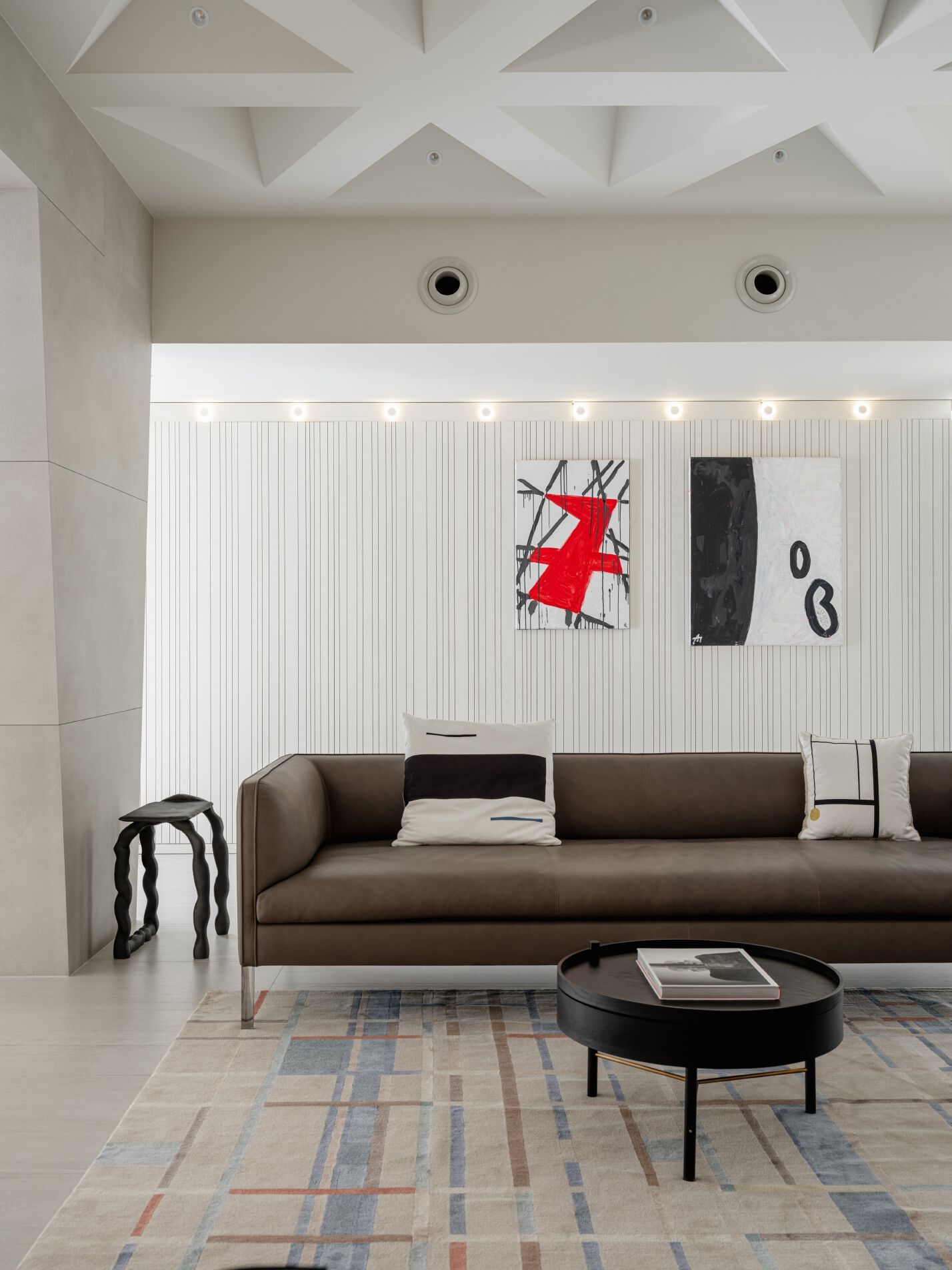 Прямоугольный ковер ручной работы Tapis Rouge абстракция ARCH-00002774 - Вид №2