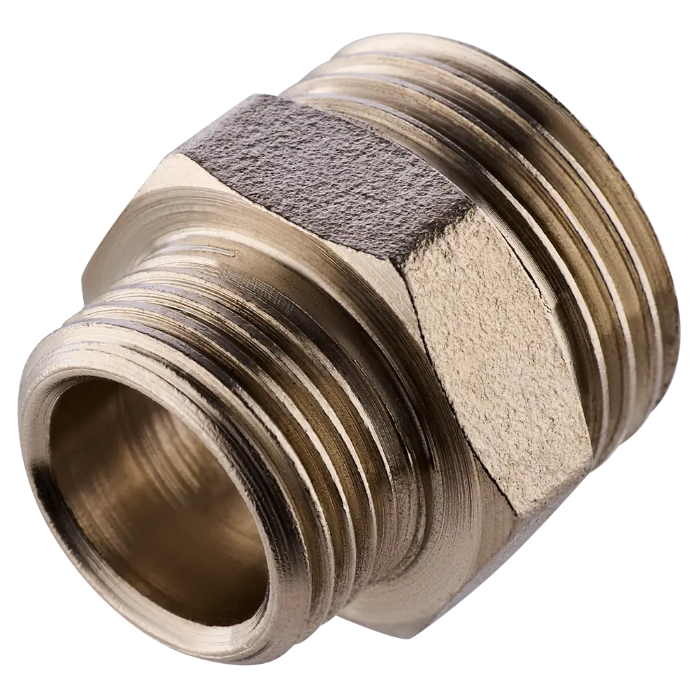 Ниппель переходной MONLID 1/2"x3/8" НР мм никелированная латунь 89421164 STLM-2128738  - Вид №1