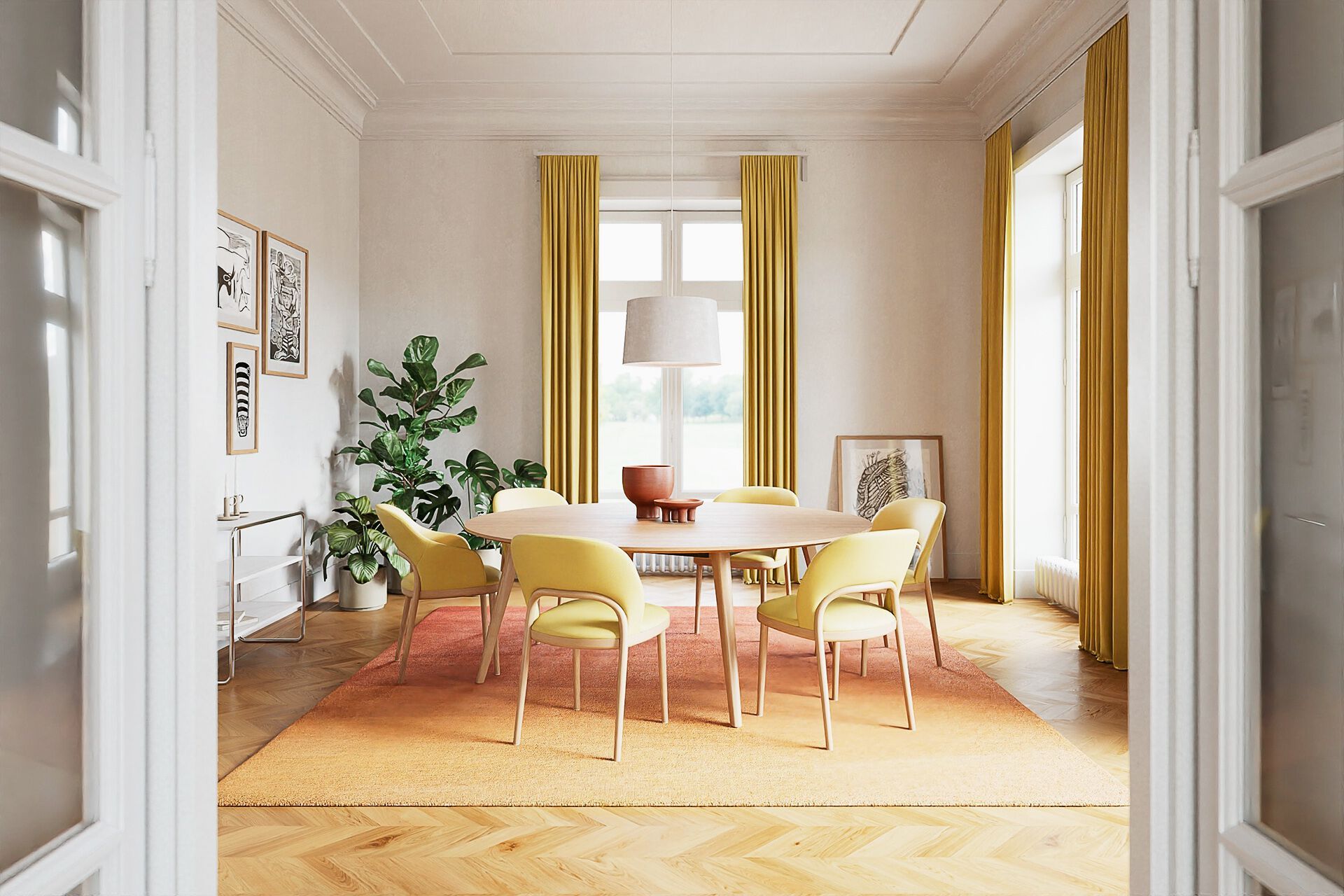 Круглый деревянный стол THONET 1500 ARCH-00044829 - Вид №2