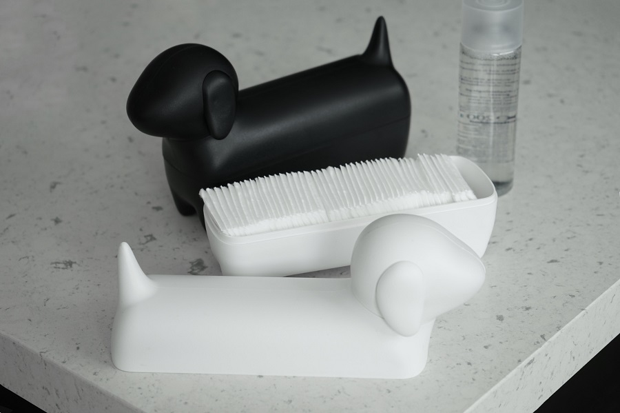 QL10291-WH Коробка для мелочей dacholder, белая Qualy  - Вид №2