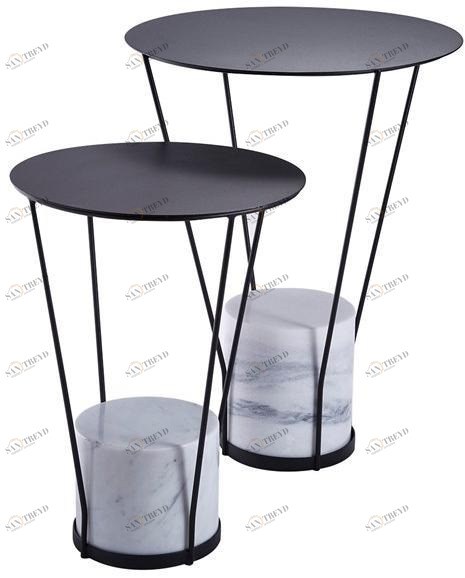 RADAR INTERIOR Круглый журнальный столик из металла Lest sun-id-1376459