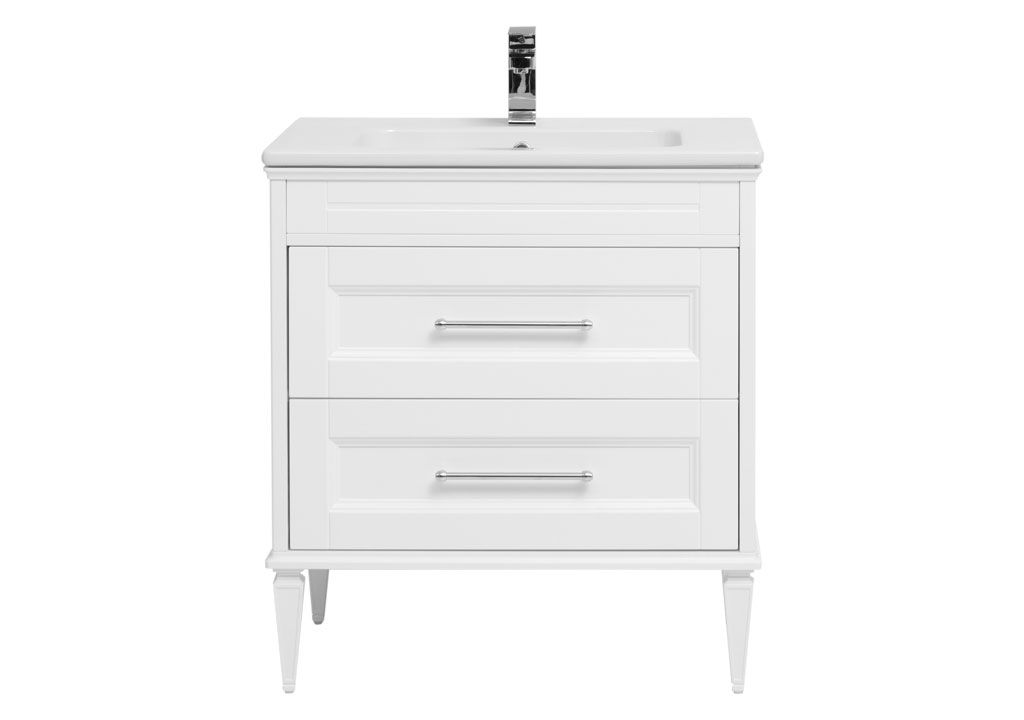 Тумба с раковиной Aquanet Бостон М 80 белый 0020967700186188 - Вид №2