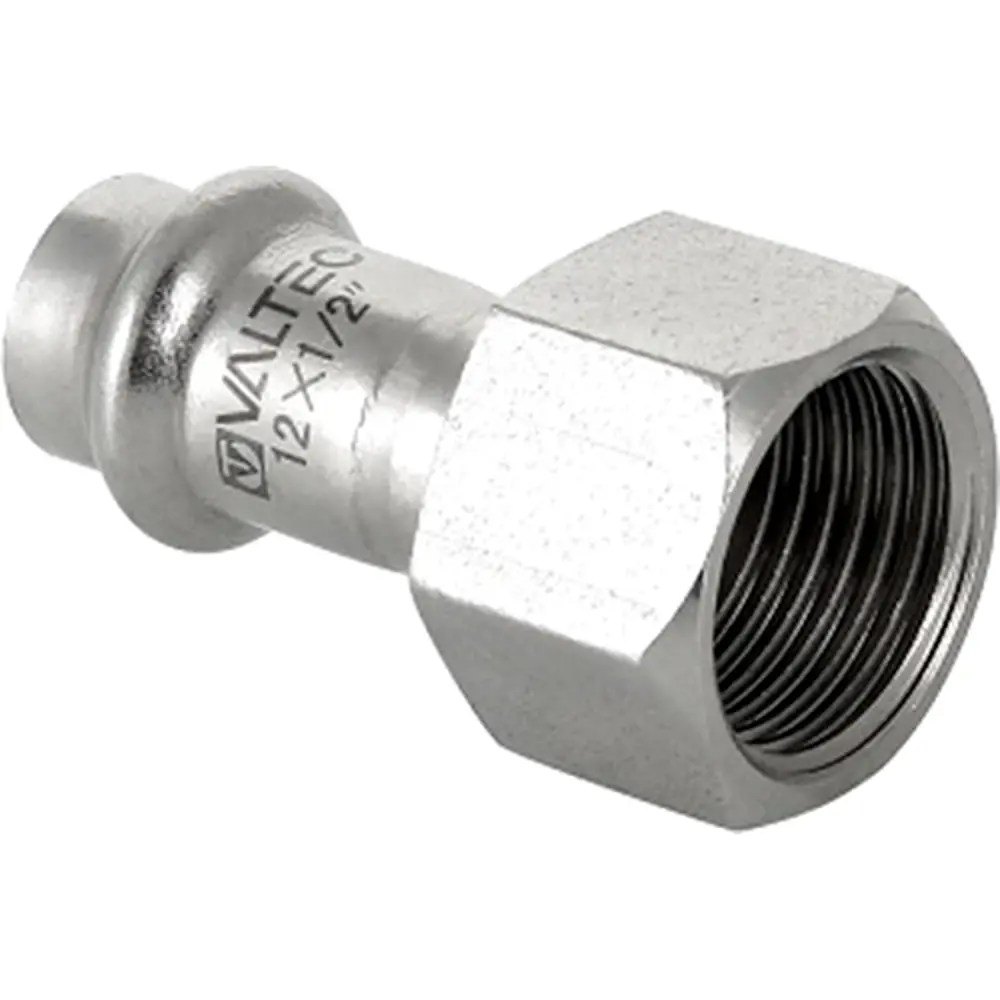 Переходник Valtec 1/2"x22 мм ВР нержавеющая сталь 82491561 STLM-2063548 