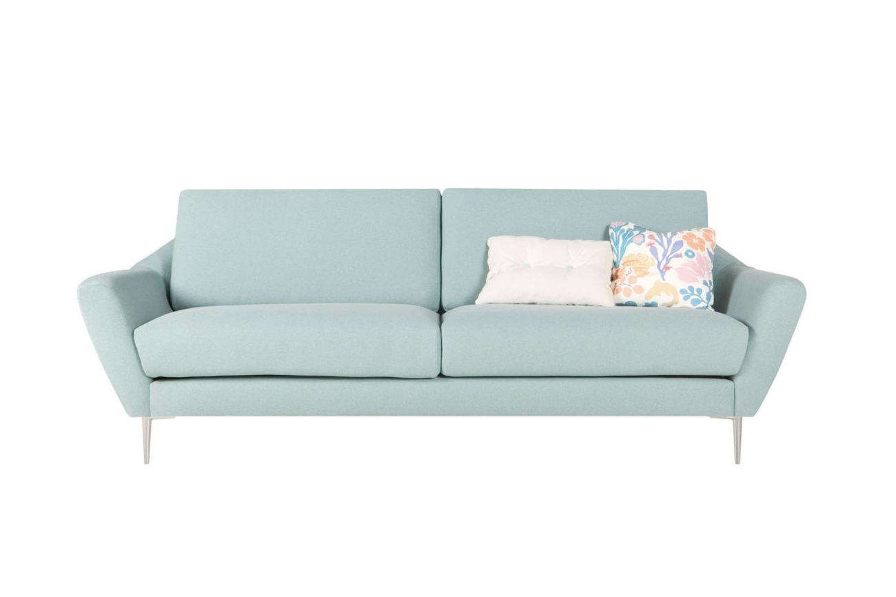 Диван трехместный прямой голубой Agda SITS AGDA 191854 Голубой  - Вид №9