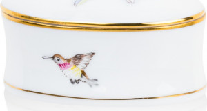 96493 Herend Шкатулка 7см "Мир растений" (один фрагмент) Фарфор