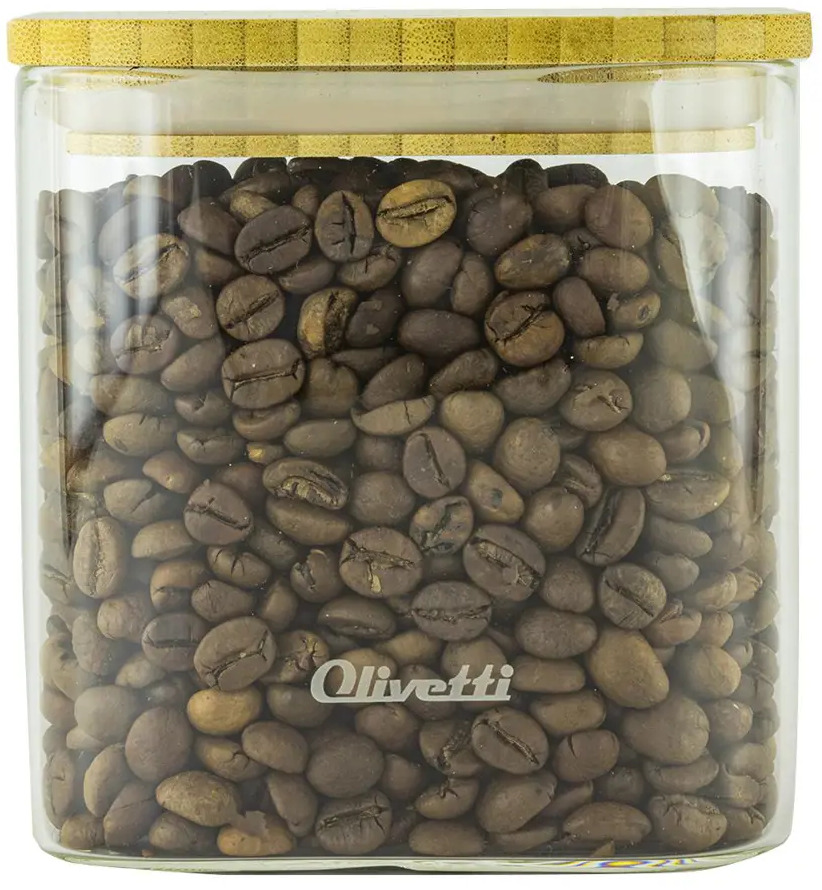 90692904 Банка для сыпучих продуктов 700 мл Olivetti стекло цвет прозрачный STLM-0341110