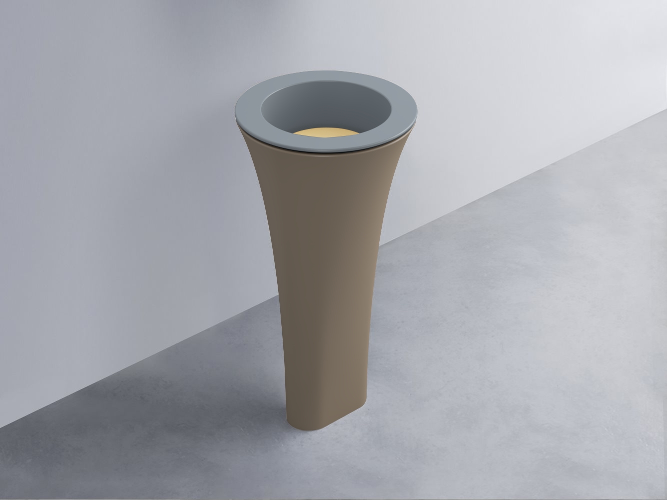 AMLA45-BR+AMPILT-CN+AMCOLT-AN Раковина Amedeo Tondo отдельностоящая cielo Enjoy + Amedeo Ceramica Cielo