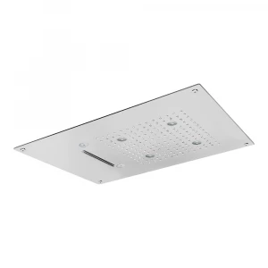 Душевая лейка 3 потока, тропический душ в комплекте 1 каскад, маросящий туман и подсветка 4 led RGB