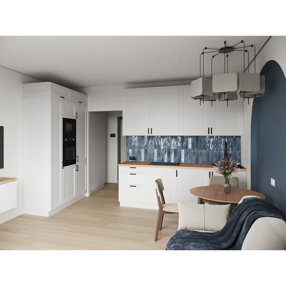 Фасад кухонный KONSENSA Котлас белый матовый с филенкой 60×77 см 89387723 STLM-1567560 - Вид №6