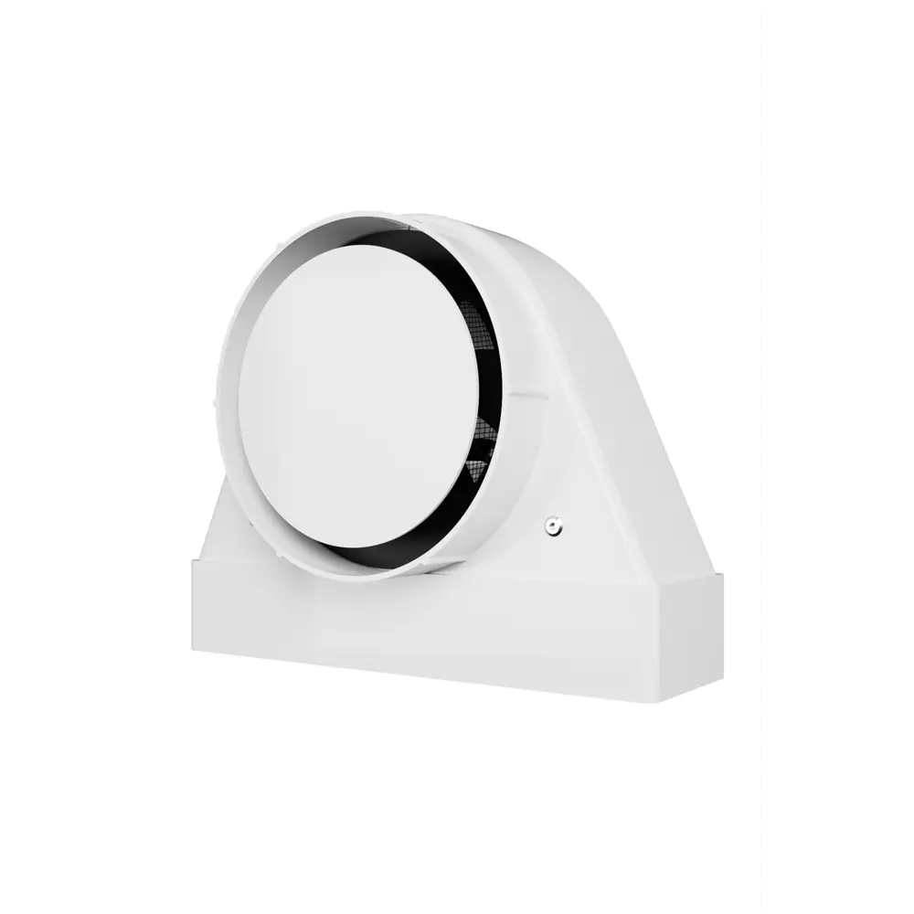 Вентиляционная решетка со шторкой и сеткой Era SH 125 208x208 мм сталь цвет белый STLM-2150934