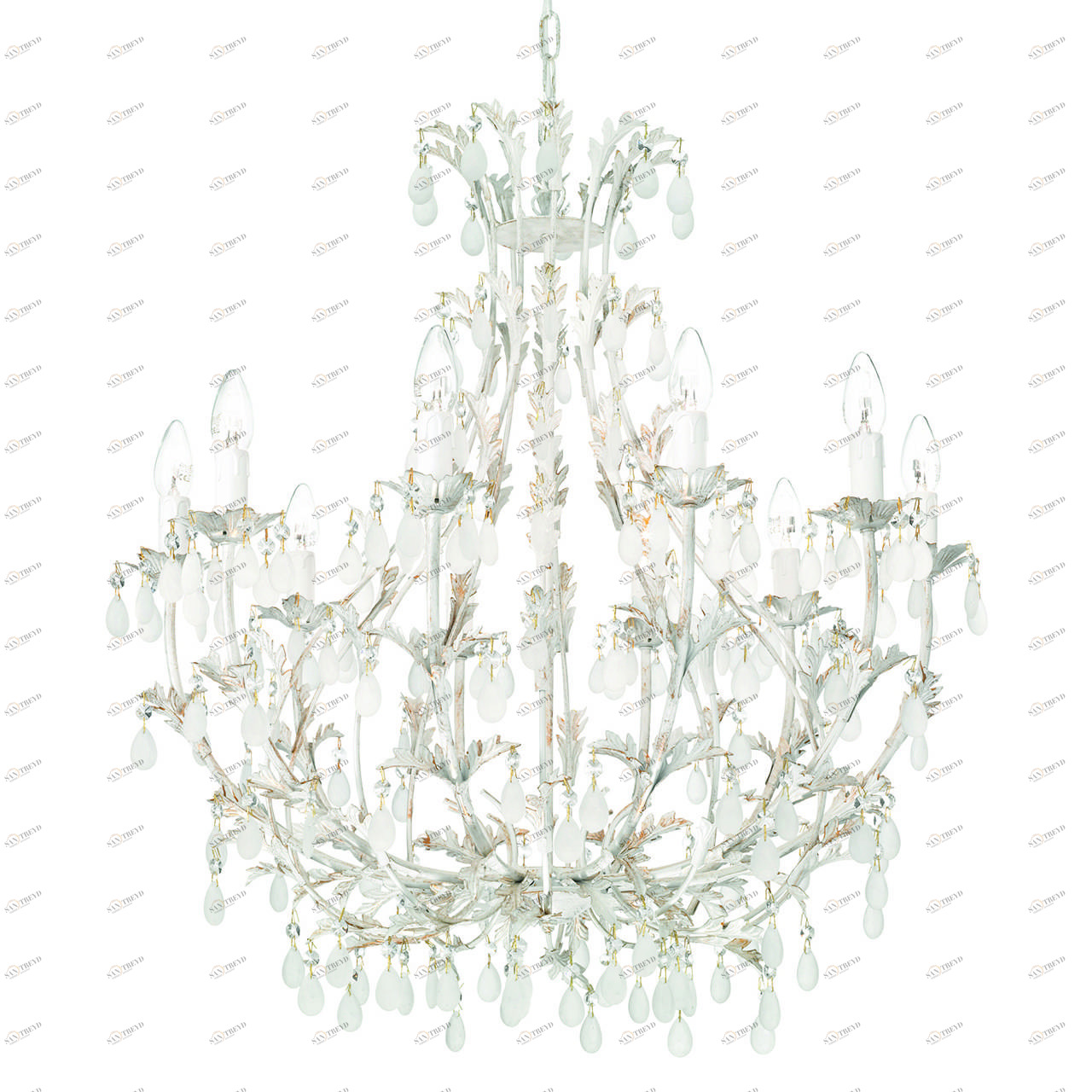 Подвесная люстра Ideal Lux Cascina SP10 IDEAL LUX ДИЗАЙНЕРСКИЕ, CASCINA 057290 Белый 