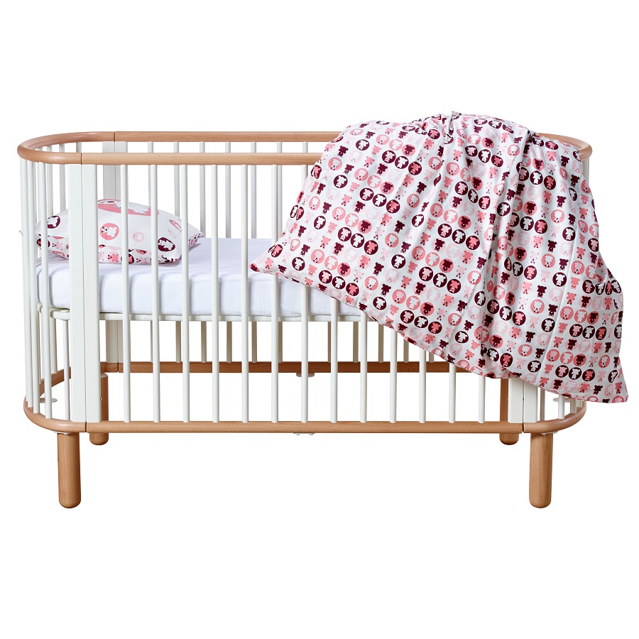 Кроватка Flexa Baby, белая с лакированными ножками, 88х145х75 см 801780195 - Вид №20