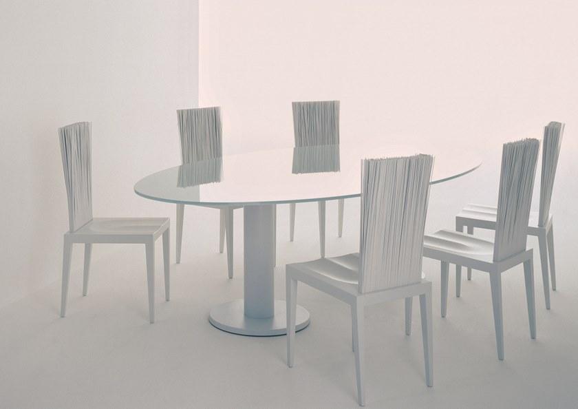 edra Металлический стул и спинка на ножках из ПВХ  Jen010  - Вид №4