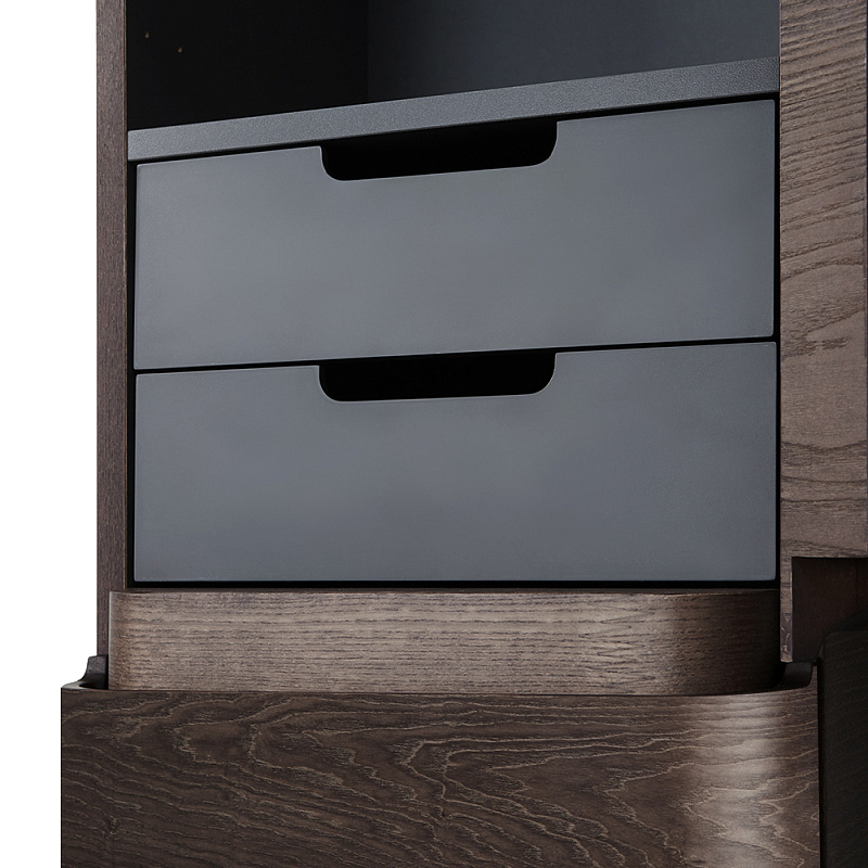 M30CHR0406TF Шкаф-колонна подвесной правый 40см двери табачный дуб текстурированная AM.PM Sensation - Вид №2