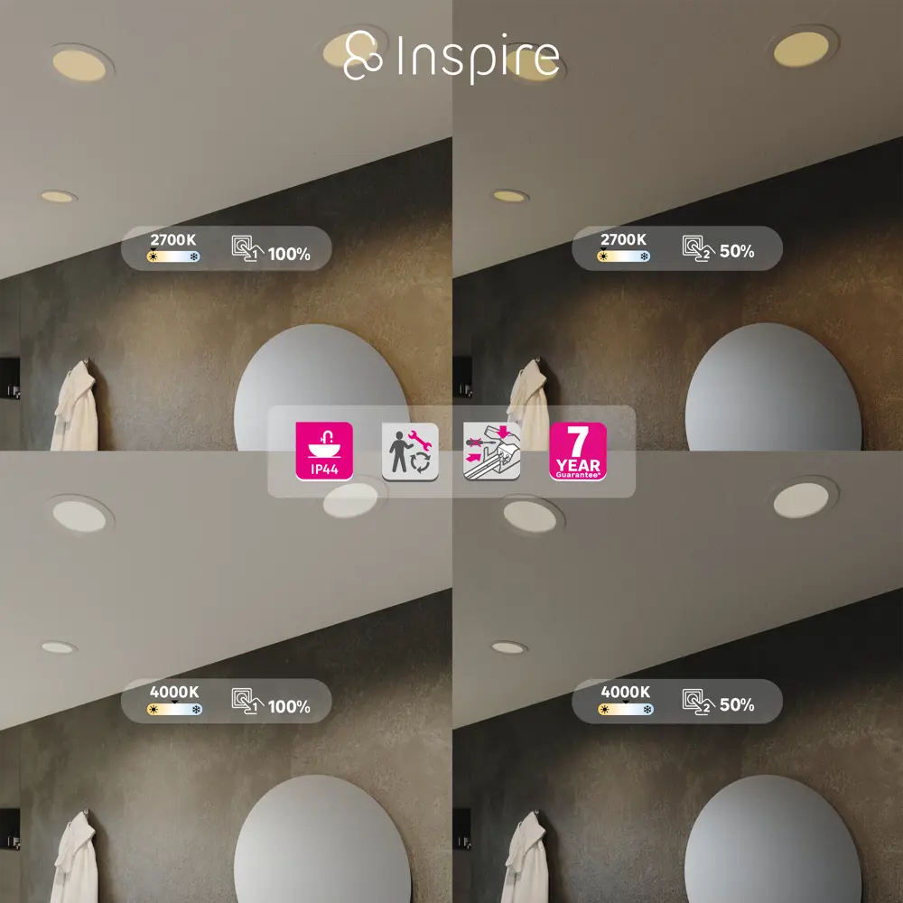INSPIRE Extraf L - регулируемый влагозащищенный спот для настенного освещения 85323792 STLM-1484834 - Вид №3
