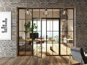 FOA Распашная стеклянная дверь Factory