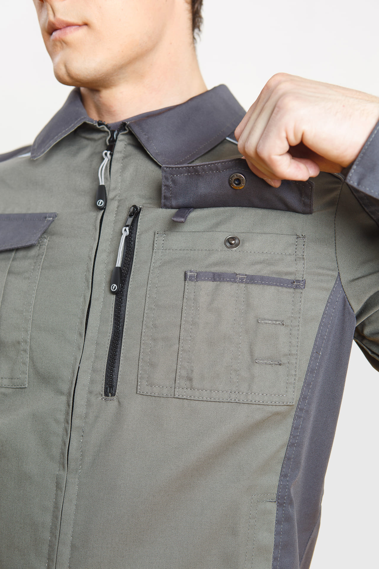 4974814 Костюм  NEW серый хаки графит STATUS  Летняя спецодежда  размер 48-50/170-176  - Вид №10