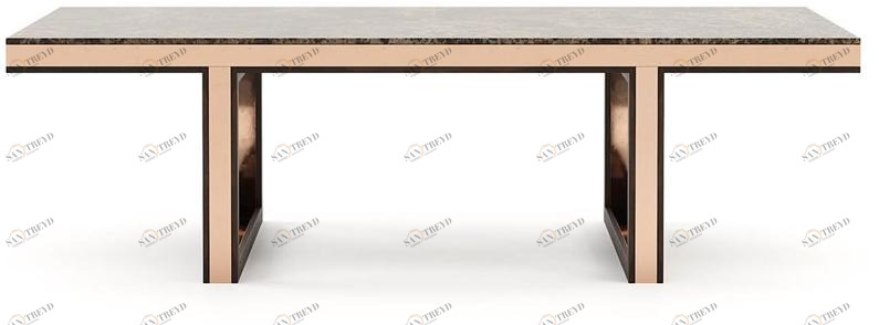 Laskasas Прямоугольный обеденный стол из мрамора Pearl sun-id-1349869