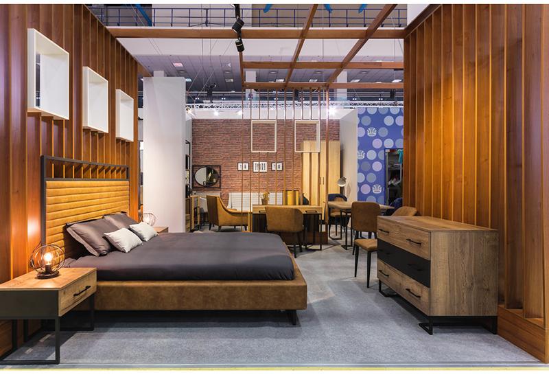 30678 Кровать с ортопедическим основанием и ящиком 1.8 Loft Грейс Браун R-HOME 401720462h_Браун - Вид №2